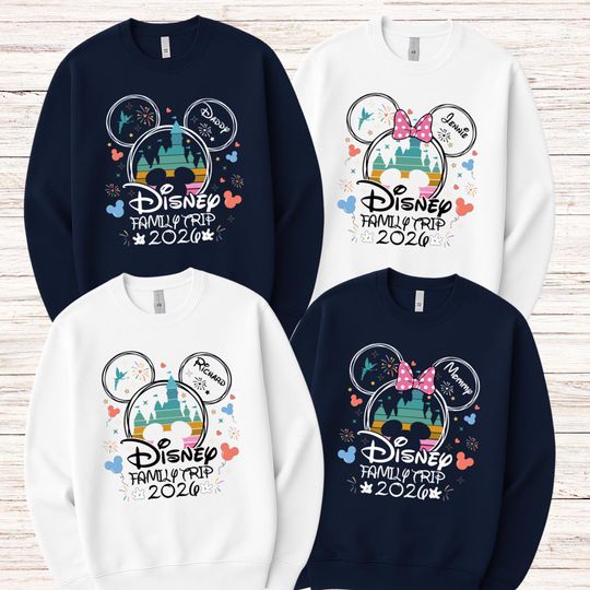 Discover Personalized Disney Trip 2026 Sweatshirt, Matching Family Disney Sweatshirt, Personalized Disney Family Vacation Sweatshirt, Disney Trip