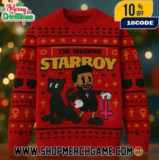 Discover Weeknds Starboy Ugly Christmas Sweater Cartoon Character