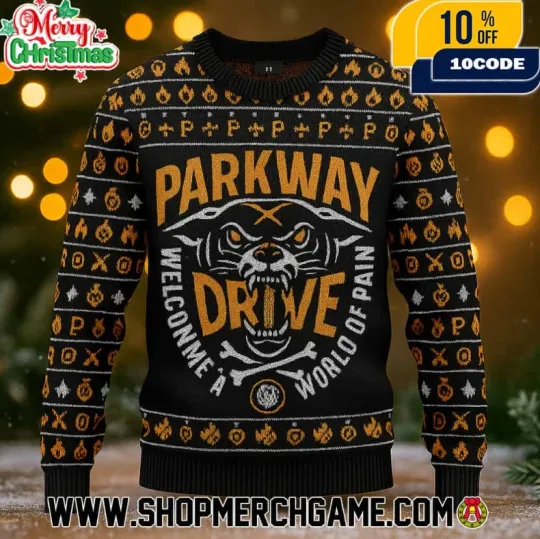 Discover Parkway Drive Welcome To Worloof Day Ugly Christmas Sweater