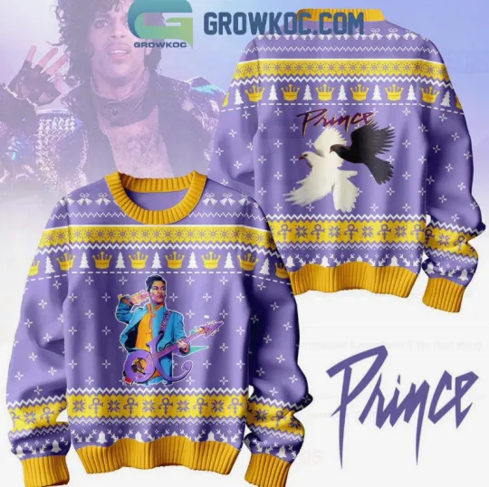 Discover Prince When Doves Cry 2025 Christmas Ugly Sweater