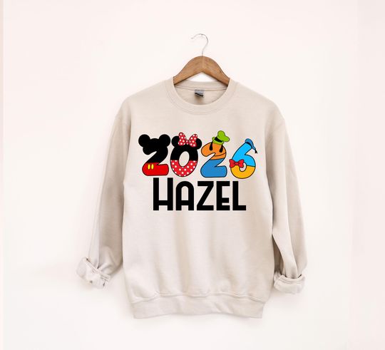 Discover Disney 2026 Sweatshirt, Personalized Disney Trip Hoodie, Disney Family Matching Sweater, Disney World 2026 Vacation Hoodie