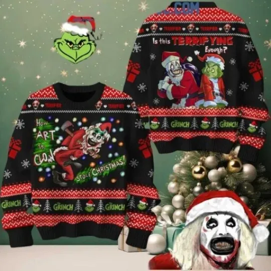 Discover The funny character Is This Terrifying Everyday Christmas Ugly Christmas Sweater