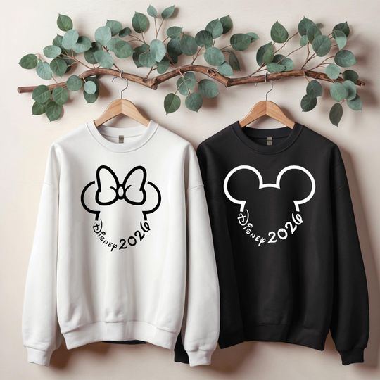 Discover Disney Family Trip 2026, Disney Family Vacation 2026, Disney Matching Family Sweatshirts, Disneyland sweatshirt, Disney Couple sweatshirt