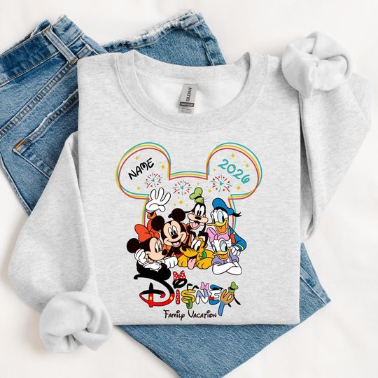 Discover Disney 2026 Family Sweatshirt | Family Vacation Trip Crewneck