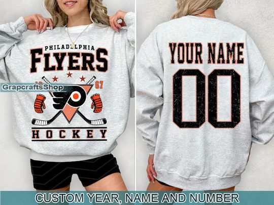 Discover Vintage Philadelphia Flyers Sweatshirt, Retro Philadelphia shirt, Philadelphia Hockey Fan shirt, Philadelphia Sweatshirt, Custom hockey tee