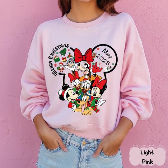 Discover Custom Disney Christmas Shirt, Personalized 2026 Disney Christmas Shirt, Matching Family Disney Christmas Shirt, Disney Trip 2026 Christmas