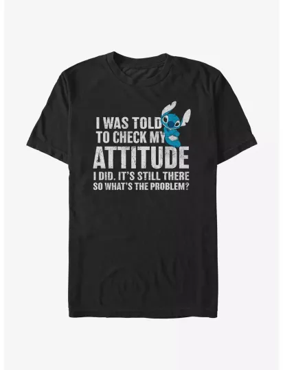 Discover Disney Lilo & Stitch Attitude T-Shirt Men Women Unisex