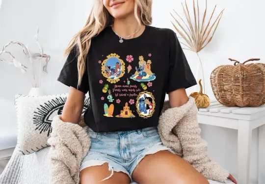 Discover Disney Stitch  Ohana Means Family Ohana T-SHIRT UNISEX