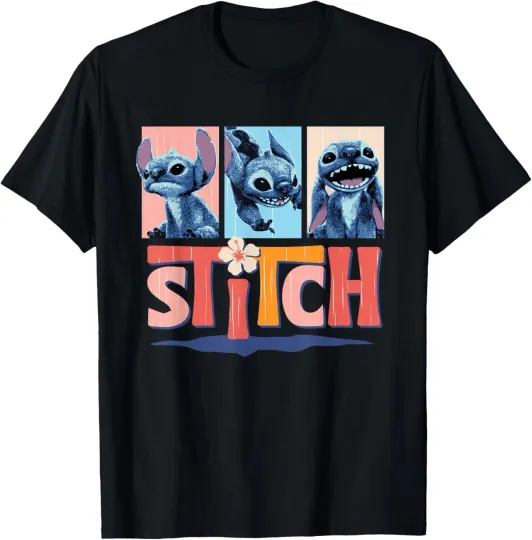 Discover Disney Lilo & Stitch Tropical Trio Logo T-Shirt