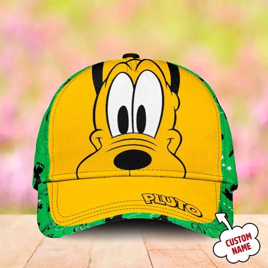 Discover Yellow Orange Cheerful And Adventurous Dog Classic Cap, Animated Movie Character Baseball Cap, Summer Cartoon Hat, Gift For Kid And Adult