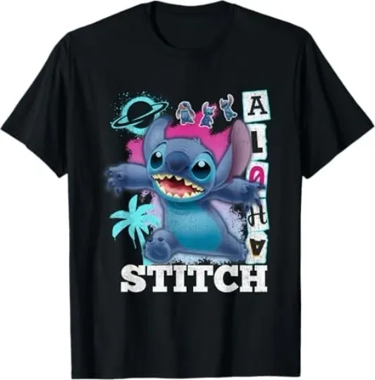 Discover Disney Lilo And Stitch Ohana Ride Retro T-Shirt Size S - 5XL