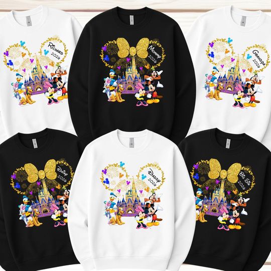 Discover Custom Disney Trip 2026 Sweatshirt, Personalized Disney Family Vacation Sweatshirt, Matching Family Disney Sweatshirt, Disney Family Trip