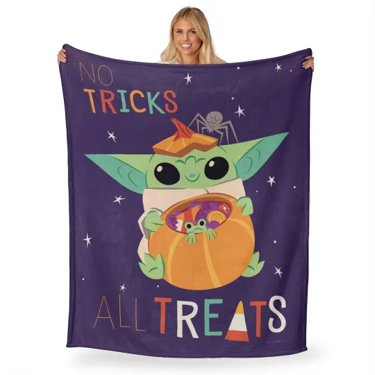 Discover Disney Star Wars All Treats Disneyland Christmas Holiday Fleece Blanket