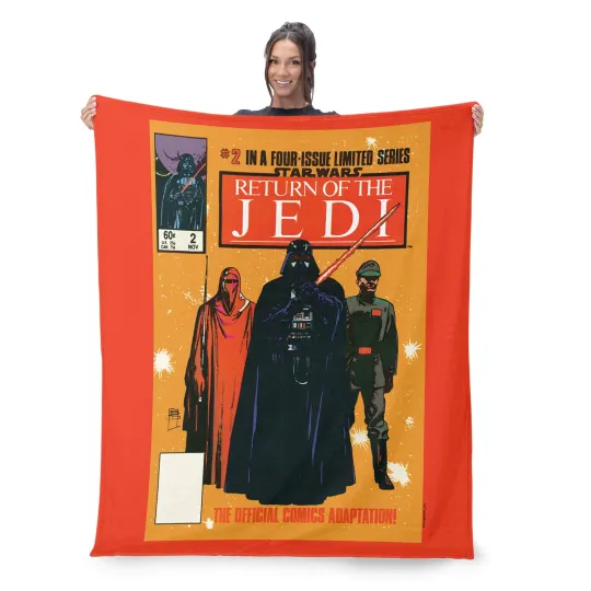 Discover Disney Star Wars Comic Books Empire Disneyland Christmas Holiday Fleece Blanket