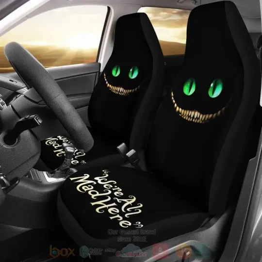 Discover Cheshire Cat Face Alice In Wonderland Car Seat Covers