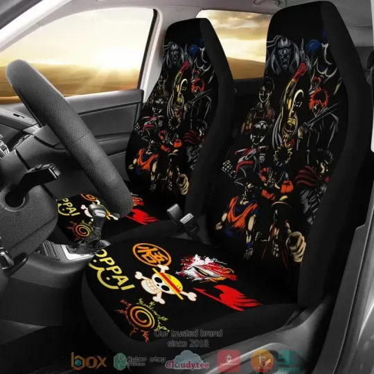 Discover Anime Characters Black Car Seat Covers