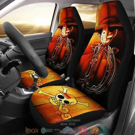 Discover Anime Japan Skull OP Car Seat Covers Limited Edition
