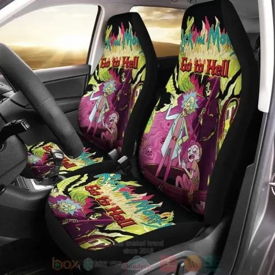 Rick And Rickandmorty Go To Hell Car Seat Covers