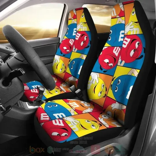 Discover M&M Chocolate Coloring Car Seat Covers