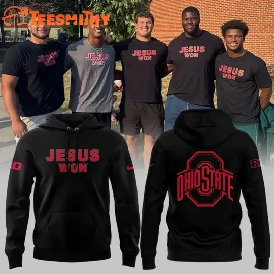 Discover JESUS WON Ohio State FF Band.tball 2025 3D Hoodie Unisex Fan Gift S-5XL