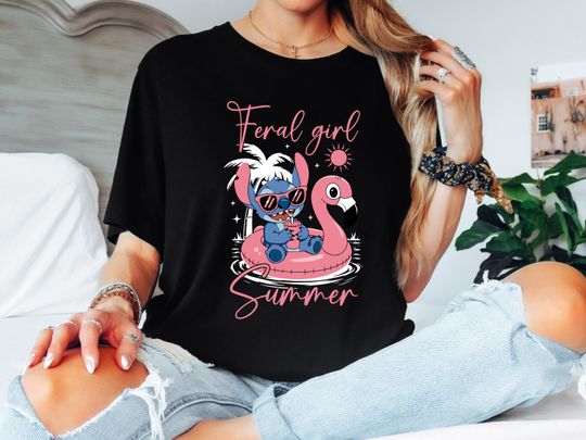 Discover Stitch Summer Vibes T-Shirt, Stitch Summer Shirt, Summer Vibes Shirt