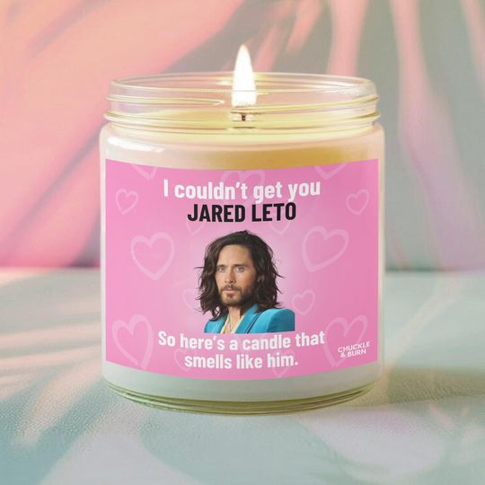 Discover Jared Leto Scented Candle | Fandom-Inspired Candle, Fan Gift