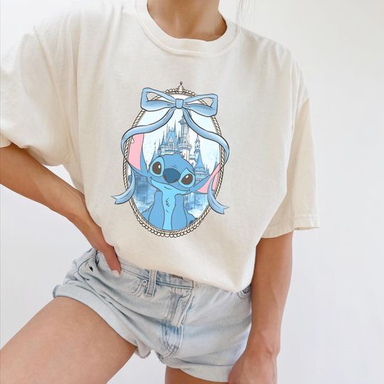 Discover Stitch Comfort Colors Shirt, Retro Coquette Style, Magical Kingdom