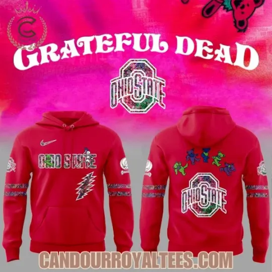 Discover Ohio State Buckeye Gratef.ul Dea.d Night 2025 3D Hoodie