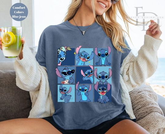 Discover Comfort Colors Stitch Shirt, Disney Shirt, Disney Stitch Family Shirt