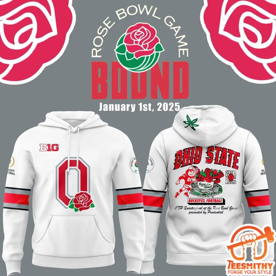 Ohio State Buckeye Rose Bowl Game 2025 All Over Printed Hoodie