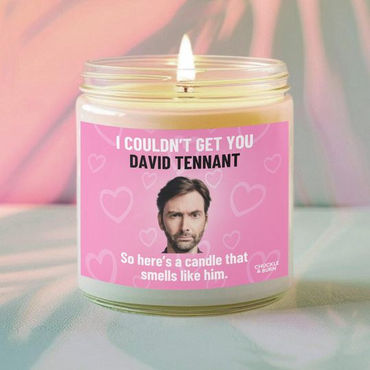 Scented Candle Inspired by David Tennant Doctor Who Fan Gift