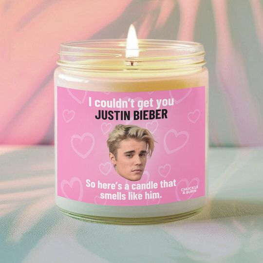 Discover Justin Bieber Scented Candle- Fan Gift, Fandom Inspired