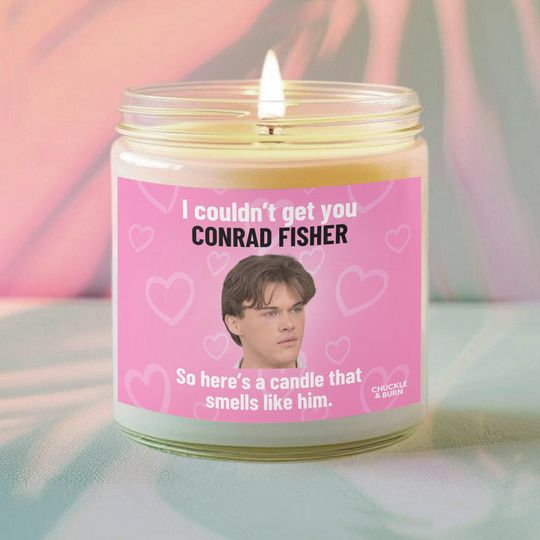 Discover Scented Candle Inspired by Conrad Fisher, Fan Gift for Best Friends
