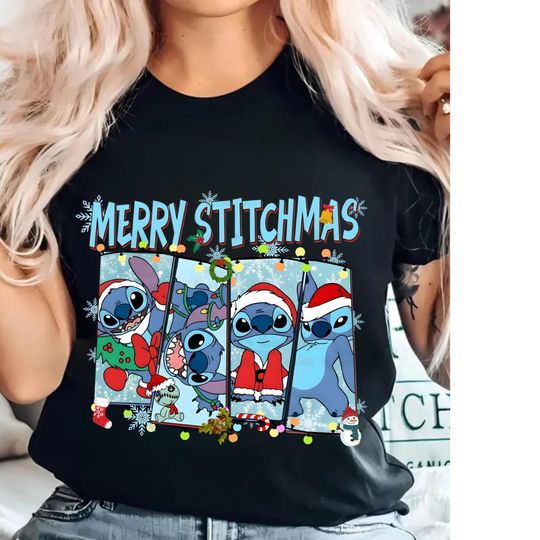 Discover Lilo And Stitch Shirt, Lilo And Stitch Christmas, Stitch T-Shirt, Disney Christmas Shirt