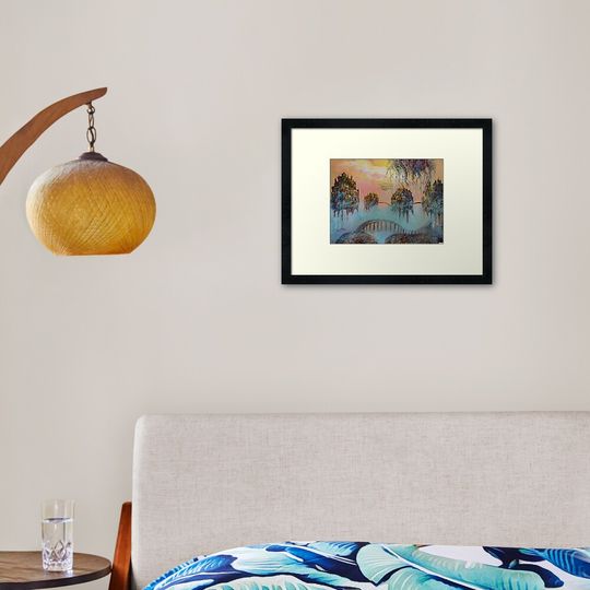 Discover Sky Cities – Floating Worlds of Imagination Framed Art Print
