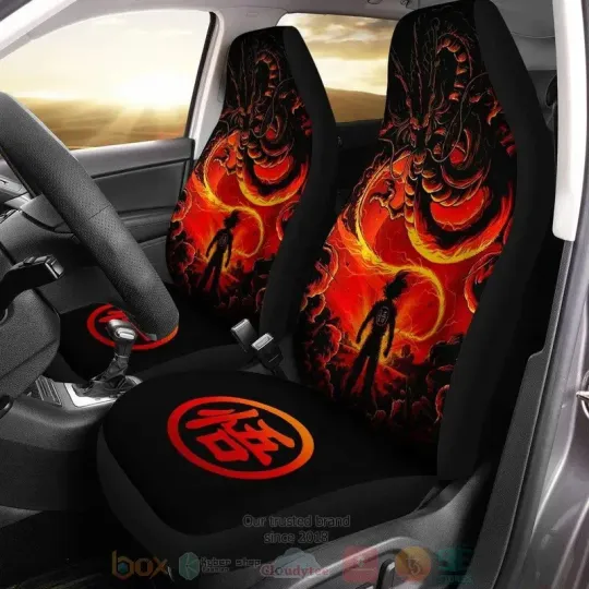 DGB Z Gok And Shenron Anime Car Seat Covers