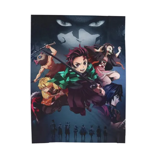 Discover Anime demon Swordsmith Village Fleece Blanket