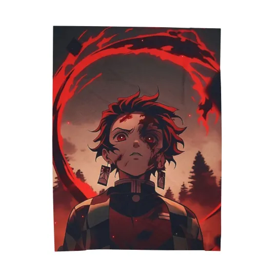 Discover Anime demon tanjiror BattleGround Fleece Blanket