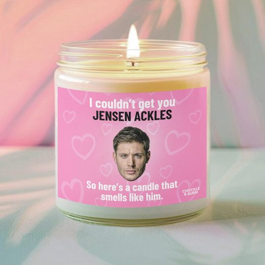 Discover 9oz Jensen Ackles Inspired Scented Candle | Fan Gift for Friends | Fandom Collection