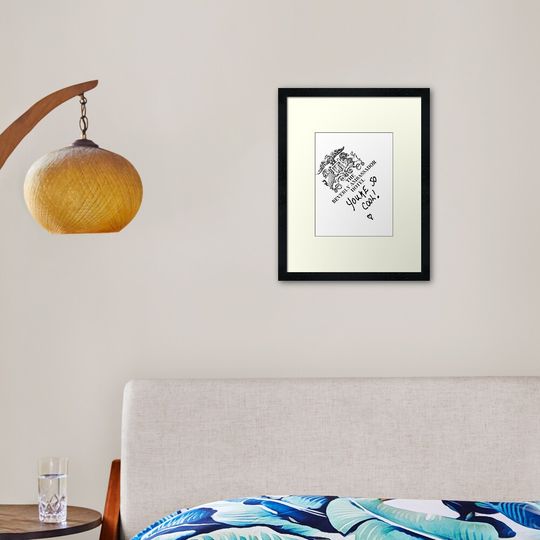Discover You're so cool! Framed Art Print