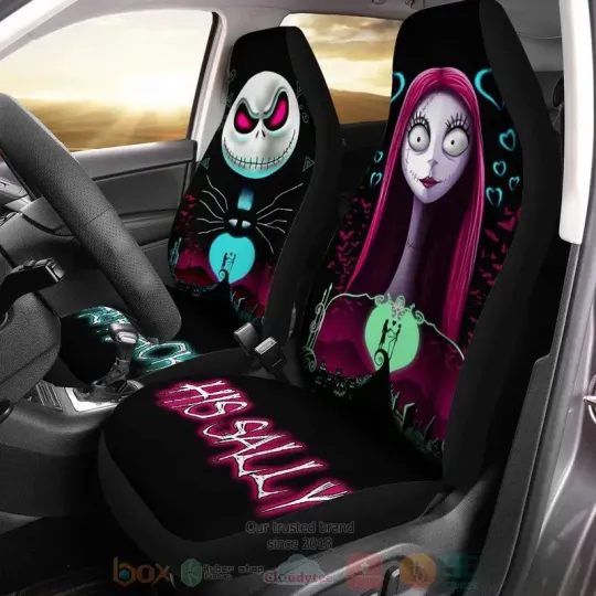 Discover Jack Skellington And Sally Her Jack His Sally Car Seat Covers
