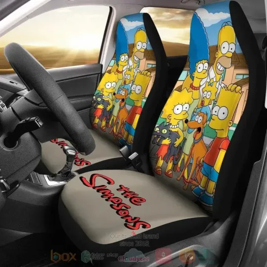 Discover The Simpsons Tv Show Car Seat Covers