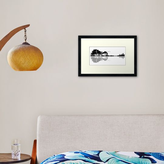 Discover Nature Guitar Framed Art Print