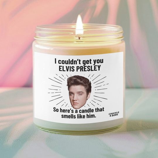 Discover Elvis Presley Scented Candle - Fan Gift, Fandom-Inspired Home Decor