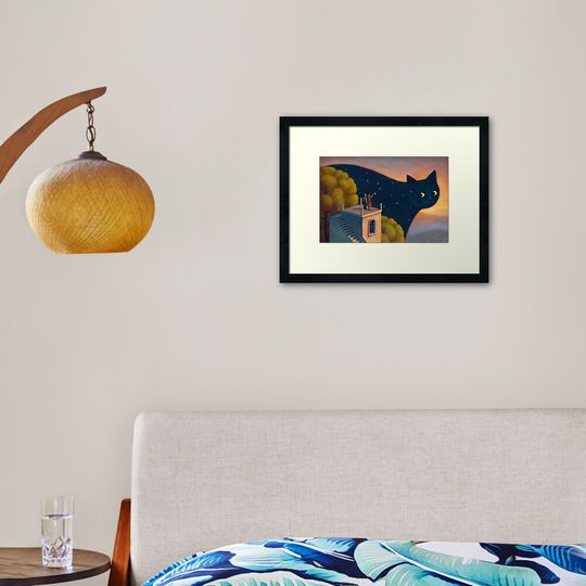 Discover Eyes of the night Framed Art Print