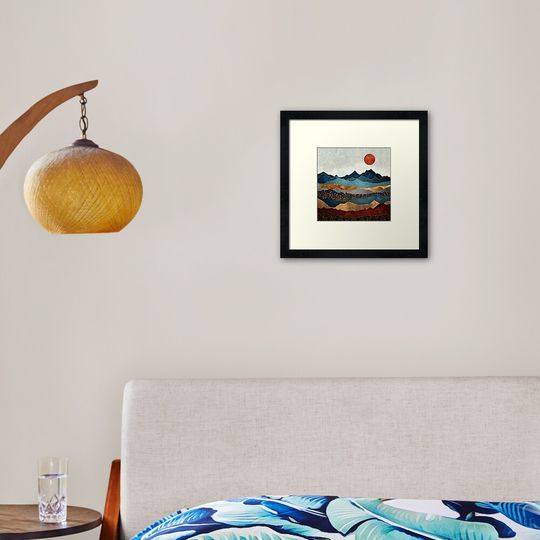 Discover Amber Dusk Framed Art Print