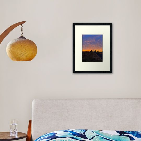 Discover Country Sunrise Framed Art Print