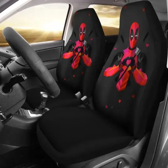 Deadpool Xmen Black Car Seat Covers