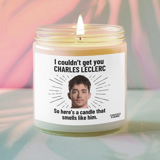 Charles Leclerc Scented Candle | Fandom Inspired Candle for Fans and Friends