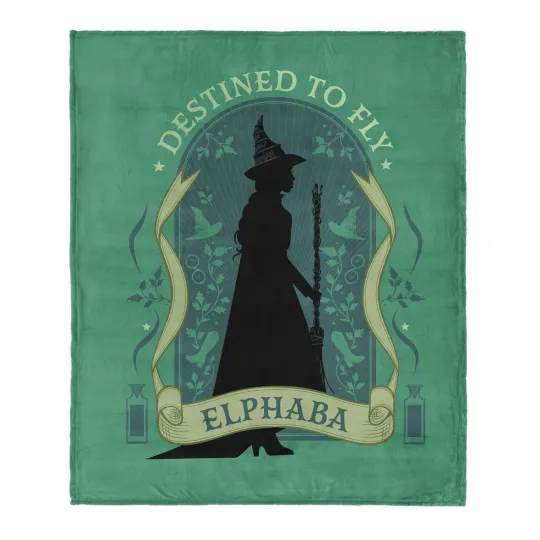 Discover Wicked Elphaba Destined To Fly Disneyland Christmas Holiday Fleece Blanket